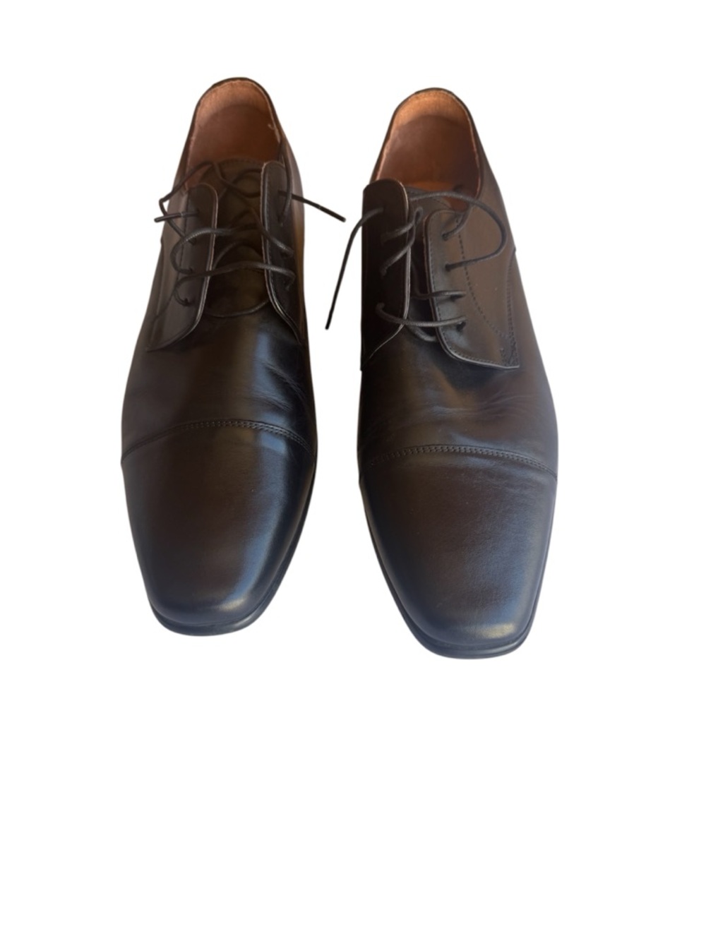 Men's Black Florsheim Cap-Toe Dress Shoes
